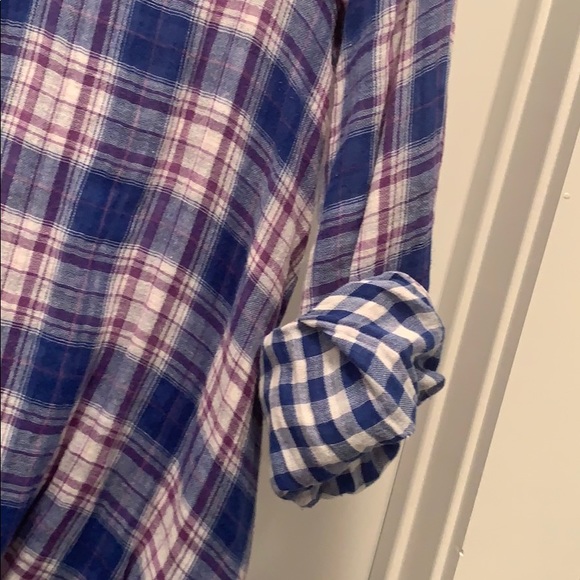 Allen B plaid flannel button up - Picture 5 of 7